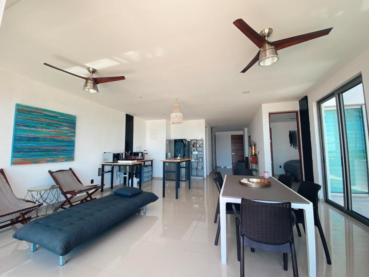 Angelina 28 Beachfront And Family Apartments - Modern And Relaxing Long Stays - 20 Min From Cancun Airport Puerto Morelos Exteriér fotografie