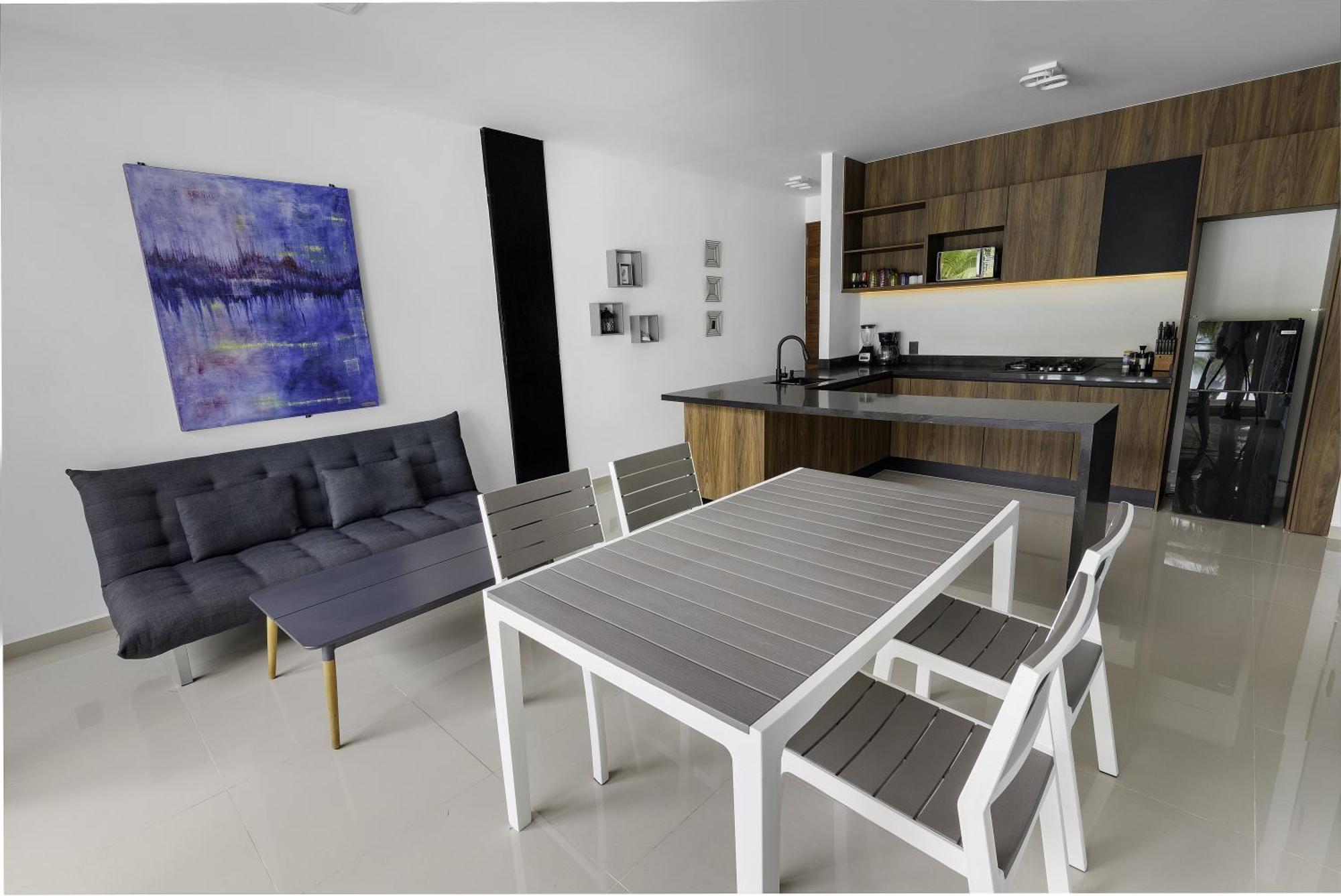 Angelina 28 Beachfront And Family Apartments - Modern And Relaxing Long Stays - 20 Min From Cancun Airport Puerto Morelos Exteriér fotografie