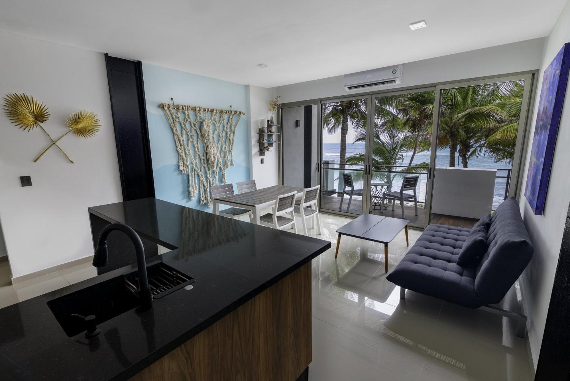 Angelina 28 Beachfront And Family Apartments - Modern And Relaxing Long Stays - 20 Min From Cancun Airport Puerto Morelos Exteriér fotografie