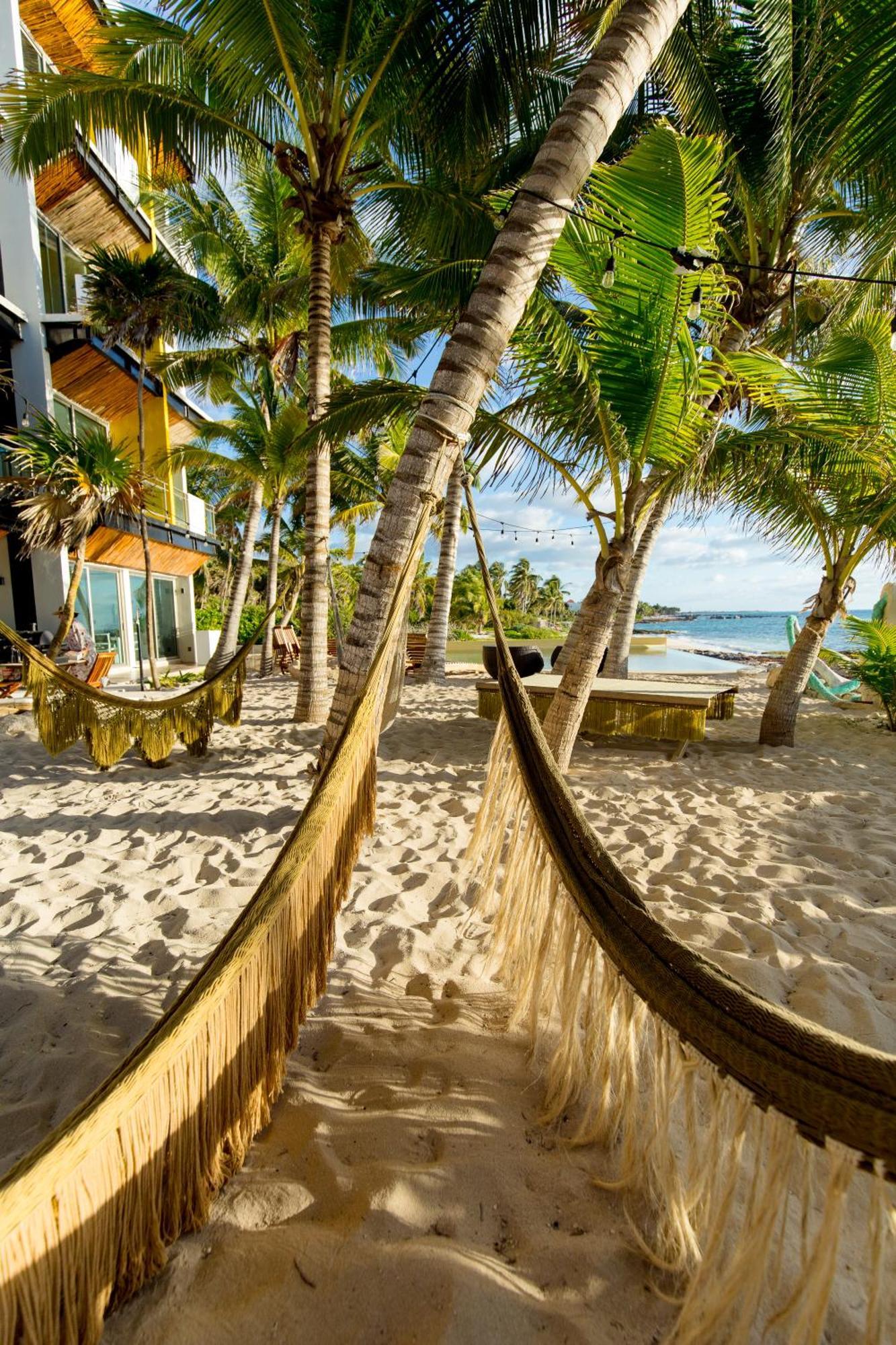 Angelina 28 Beachfront And Family Apartments - Modern And Relaxing Long Stays - 20 Min From Cancun Airport Puerto Morelos Exteriér fotografie