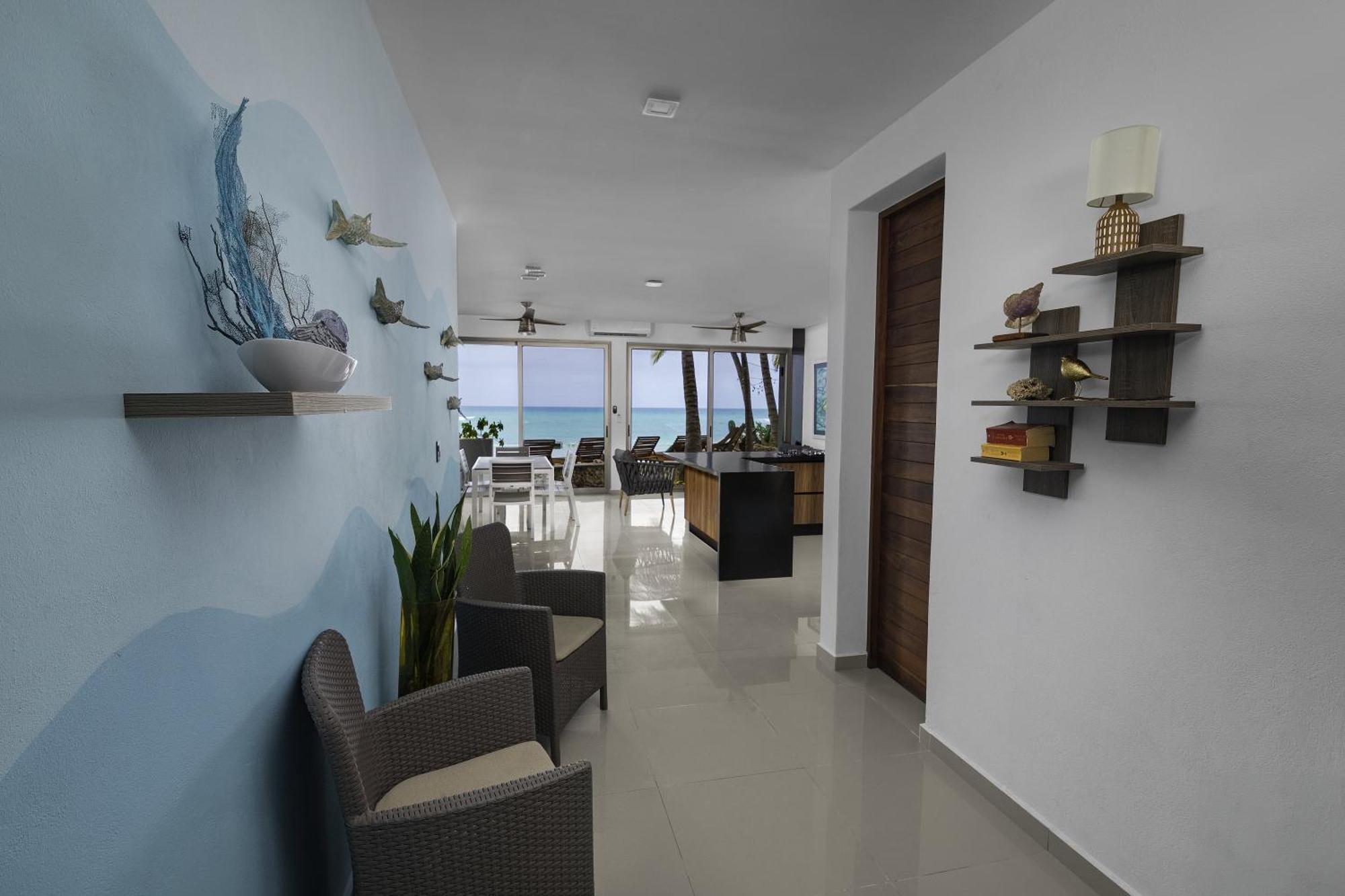 Angelina 28 Beachfront And Family Apartments - Modern And Relaxing Long Stays - 20 Min From Cancun Airport Puerto Morelos Exteriér fotografie