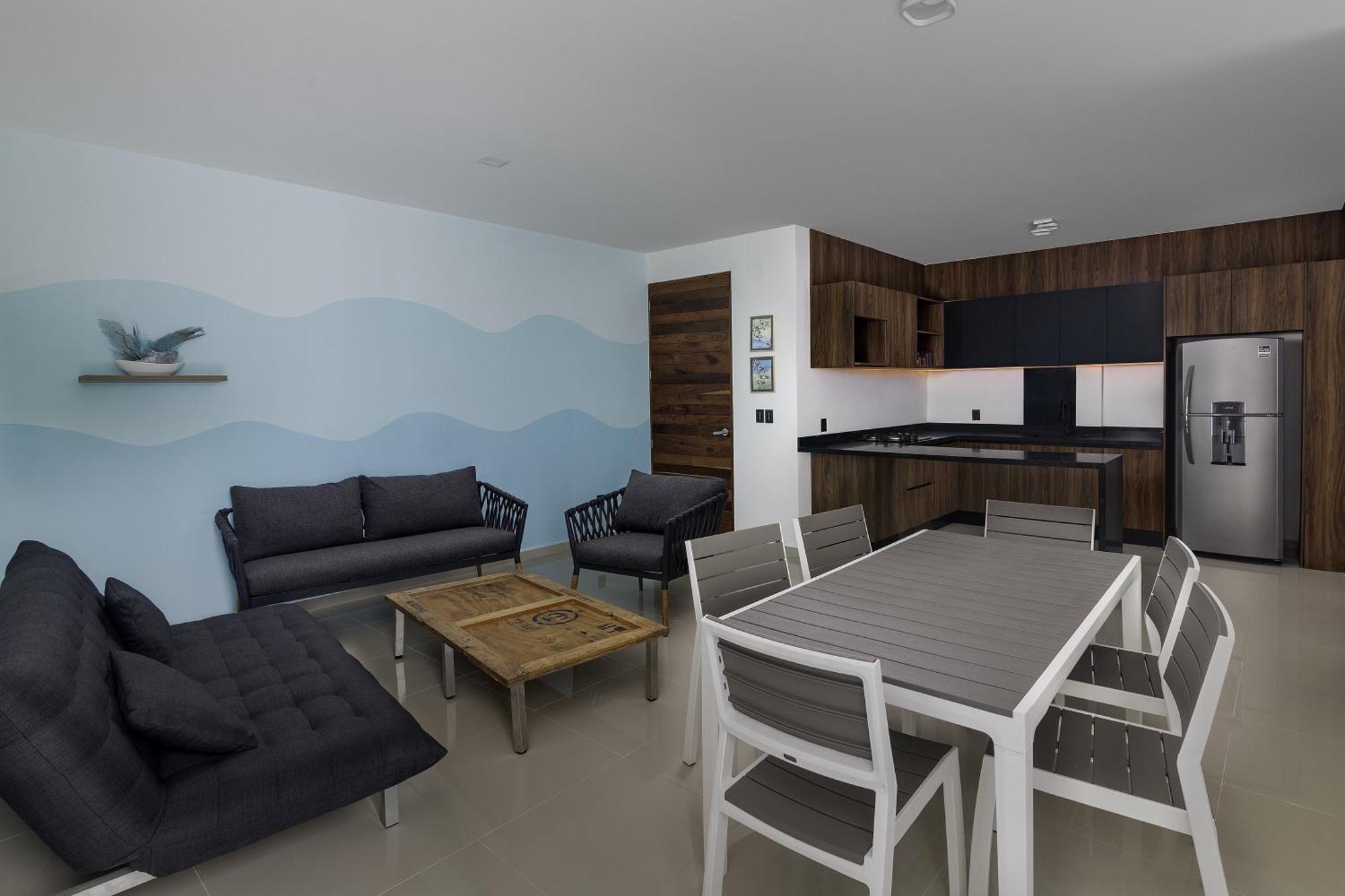 Angelina 28 Beachfront And Family Apartments - Modern And Relaxing Long Stays - 20 Min From Cancun Airport Puerto Morelos Exteriér fotografie