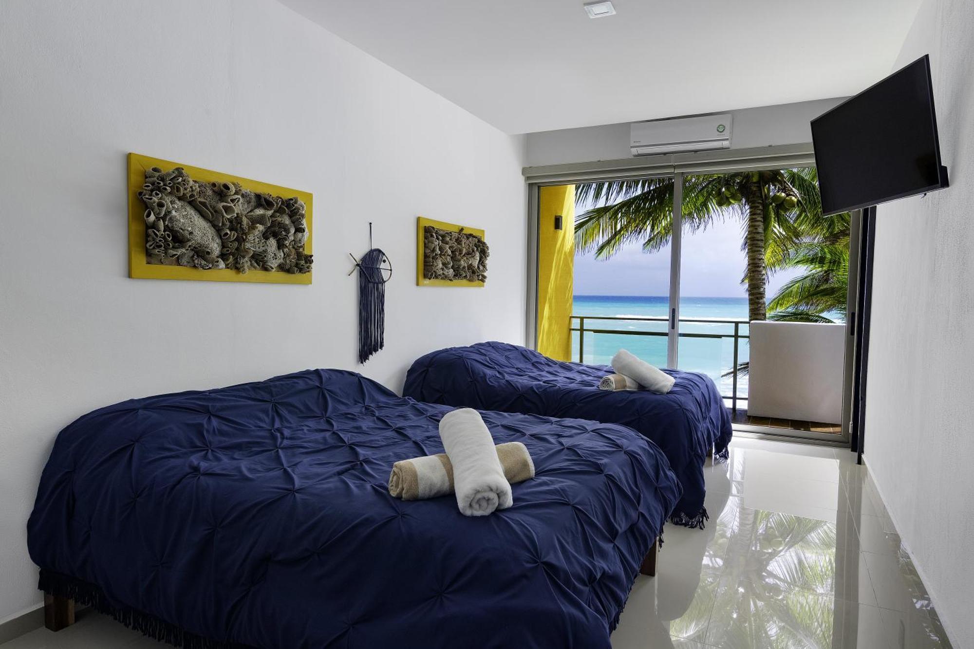 Angelina 28 Beachfront And Family Apartments - Modern And Relaxing Long Stays - 20 Min From Cancun Airport Puerto Morelos Exteriér fotografie