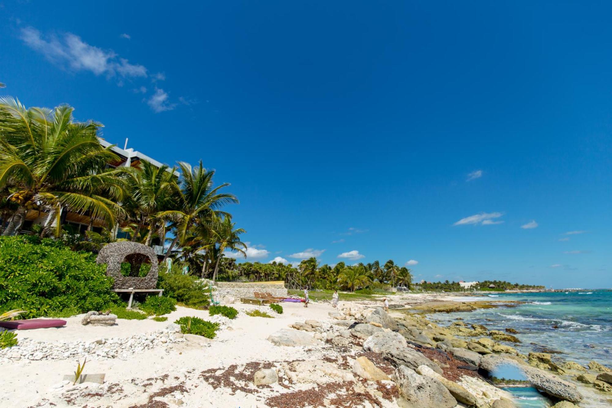 Angelina 28 Beachfront And Family Apartments - Modern And Relaxing Long Stays - 20 Min From Cancun Airport Puerto Morelos Exteriér fotografie